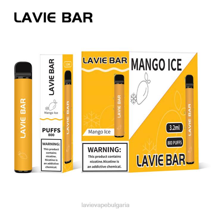 лед от манго LAVIE BAR 800 впръсквания 62X8309 | Lavie Vape Price
